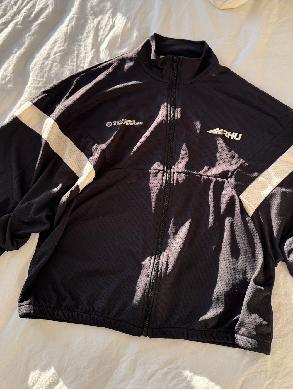 Zara x RHUIGI RHU Track Jacket Black graphic print S/M RHUDE Redesigning Human..